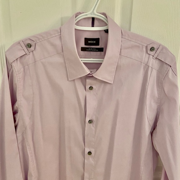 MEXX mauve/violet Slim Fit Dress Shirt Size XL SALE ❗️ - Picture 2 of 5
